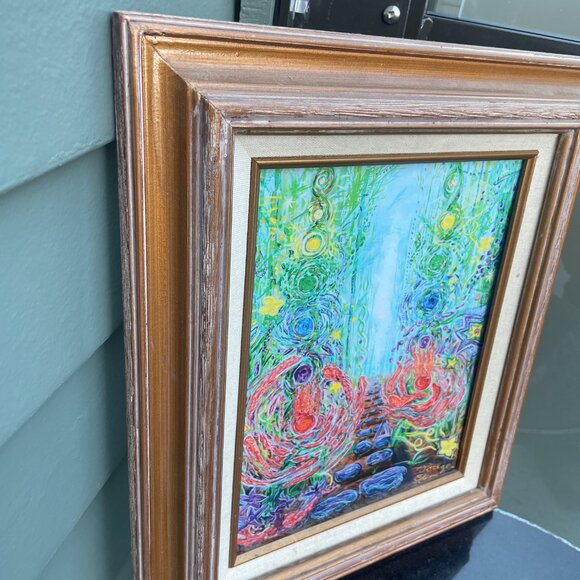 Ascension Embellished Framed Print Podge Elvenstar Hanna Bamboo Forest Esoteric - Picture 13 of 14